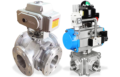 電/氣動(dòng)四通球閥